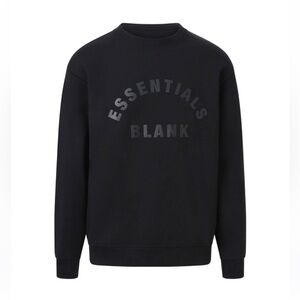BLank Essentials men’s black crewneck- large